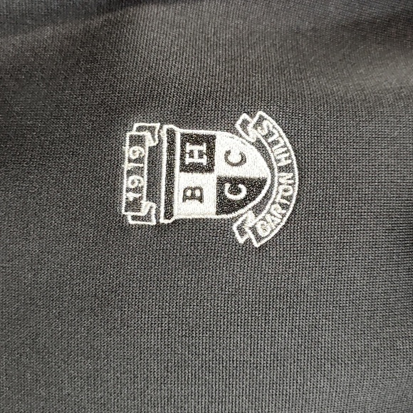 Footjoy Mens Barton Hills Black Quarter Zip Pullover Sweatshirt - Picture 6 of 11